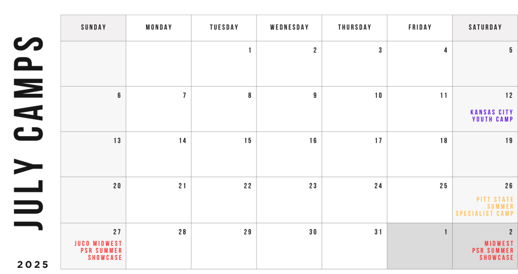 July Camp Dates